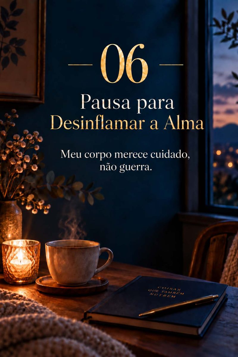 Página de Pausa para Desinflamar a Alma: meu corpo merece cuidado, não guerra